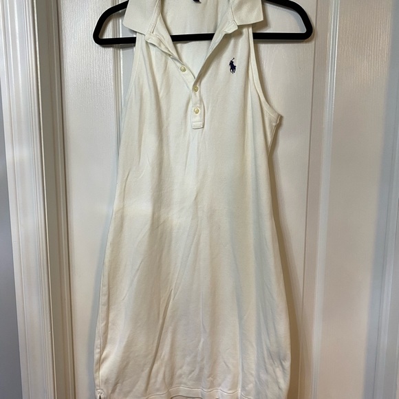 Ralph Lauren, White sleeveless polo dress size M - Picture 3 of 6